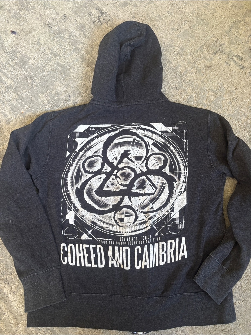 RARE VTG COHEED AND CAMBRIA Charcoal Hooded Sweatshirt